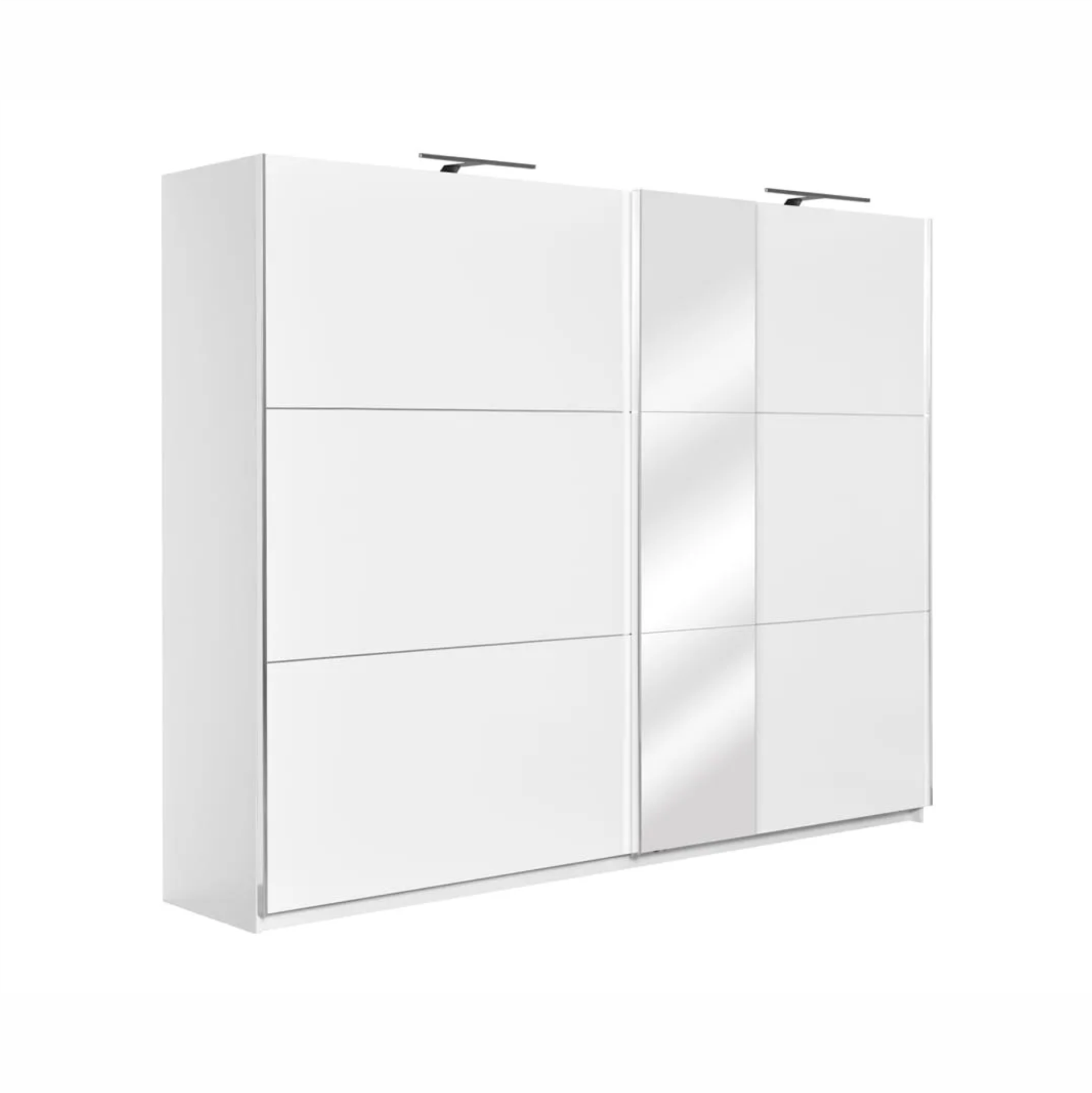 Ormar klizni Lara 150 (premium hrast - bijelo)