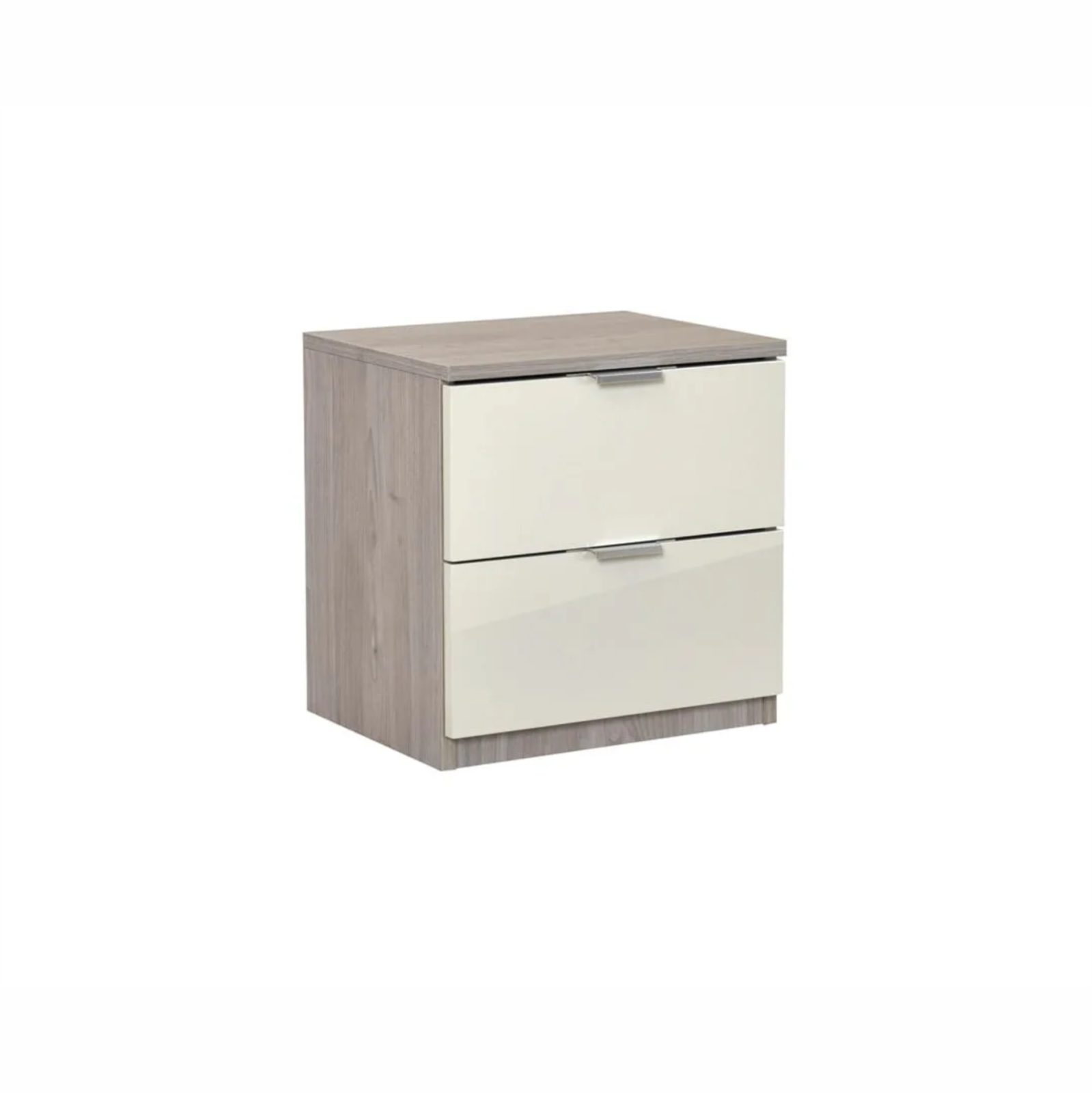 Noćni ormarić Elegance 2F (nordik hrast - pijesak sjaj)
