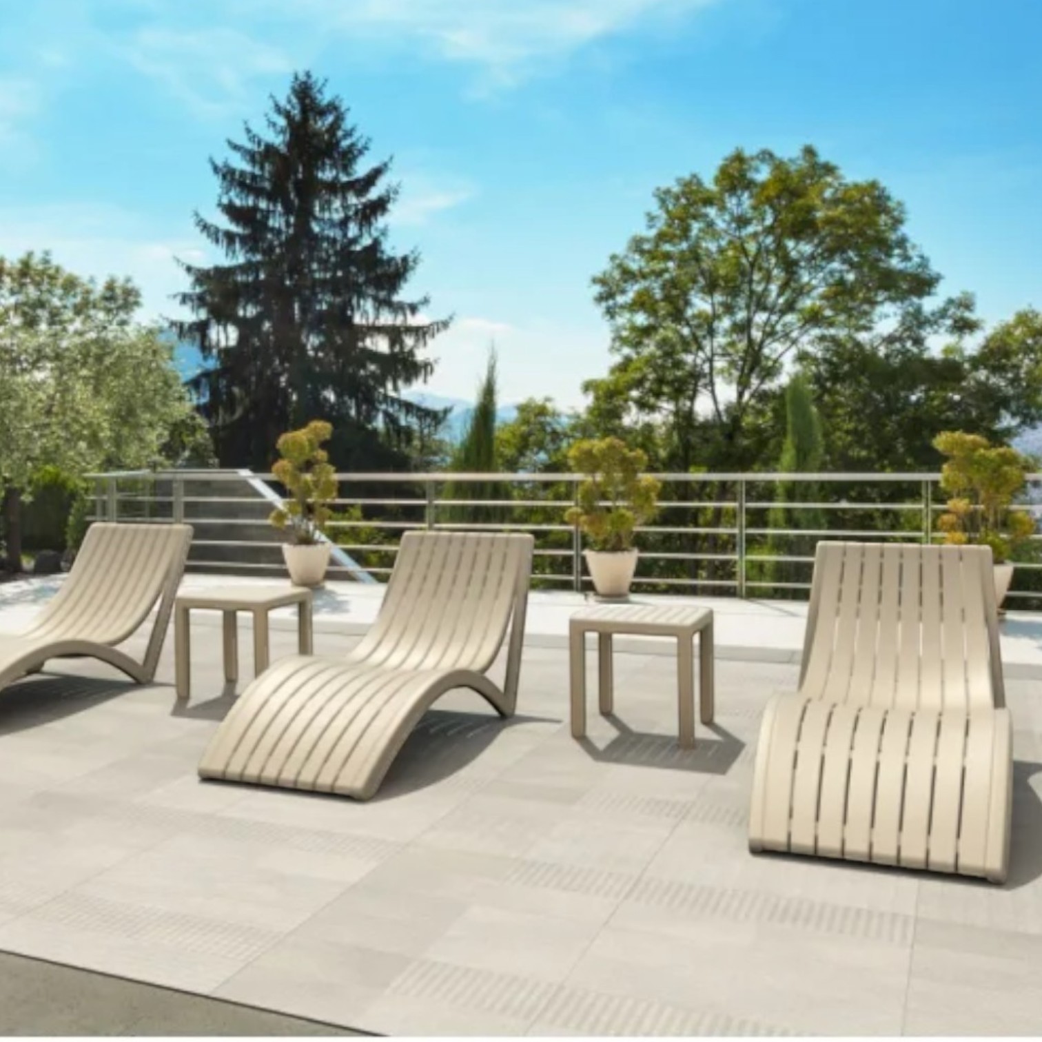 Ležaljka Slim (taupe)