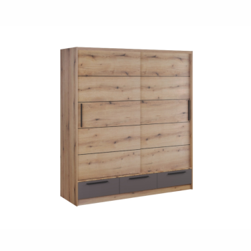 Ormar klizni Elegance AP 230 O (nordik hrast - pijesak sjaj)