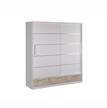 Ormar klizni Elegance AP 230 O (nordik hrast - pijesak sjaj)