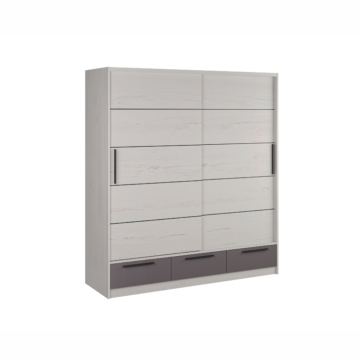 Ormar klizni Elegance AP 180 (bijelo - sjaj)