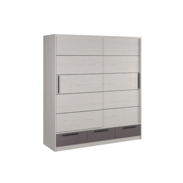 Ormar klizni Elegance AP 230 O (nordik hrast - pijesak sjaj)