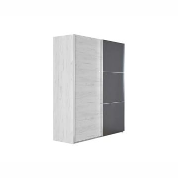 Ormar klizni Elegance AP 180 (bijelo - sjaj)
