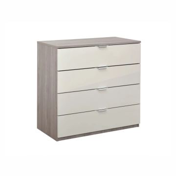 Komoda Elegance 4F (nordik hrast - pijesak sjaj)