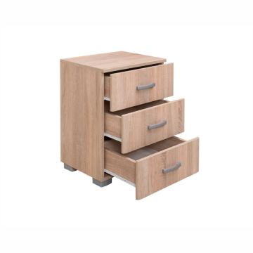 Noćni ormarić Elegance 3F (bijelo sjaj)