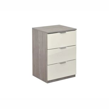 Noćni ormarić Elegance 3F (bijelo sjaj)