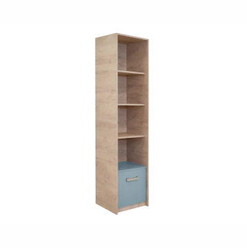 Vitrina Kinder 1V (premium hrast - plavo)