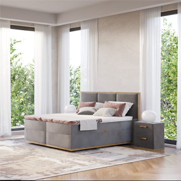 Krevet 200x160 Cloud (sivo)