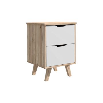 Noćni ormarić Elegance 3F (bijelo sjaj)