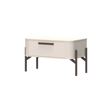 Noćni ormarić Elegance 3F (bijelo sjaj)