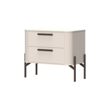 Noćni ormarić Elegance 3F (bijelo sjaj)