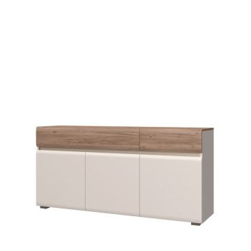 Komoda Elegance 4F (bijelo - sjaj)