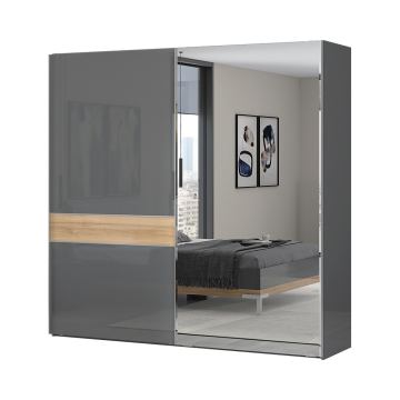 Ormar klizni Elegance AP 180 (bijelo - sjaj)