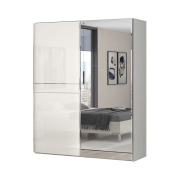 Ormar klizni Elegance AP 180 (bijelo - sjaj)
