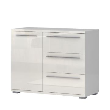Komoda Elegance 4F (bijelo - sjaj)
