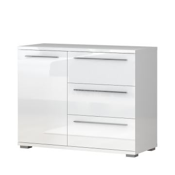 Komoda Elegance 4F (bijelo - sjaj)