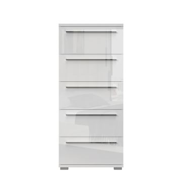 Komoda Elegance 4F (bijelo - sjaj)