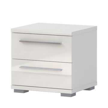 Noćni ormarić Elegance 3F (bijelo sjaj)