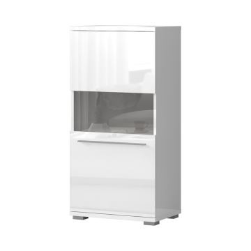 Dnevna soba Piano vitrina V60-1KS/PN (bijela lak)