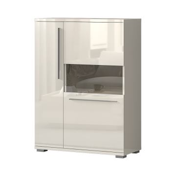 Dnevna soba Piano vitrina V90-2KS/PN (bež lak)