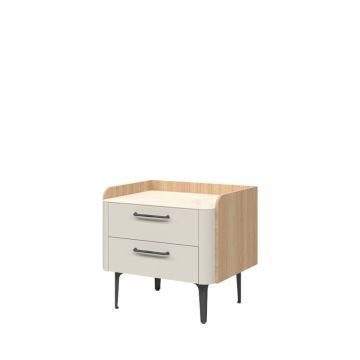 Noćni ormarić Elegance 3F (bijelo sjaj)