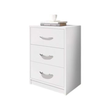 Noćni ormarić Elegance 3F (bijelo sjaj)