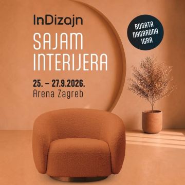 InDizajn sajam / Arena Zagreb 25. do 27.09.2026.